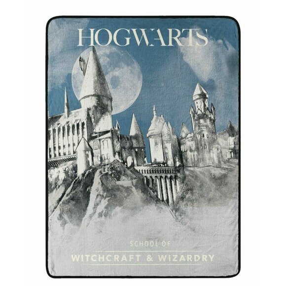 Warner Bros. Other - NEW Hogwart's Castle Harry Potter Soft Plush Throw Gift Blanket School Full Moon